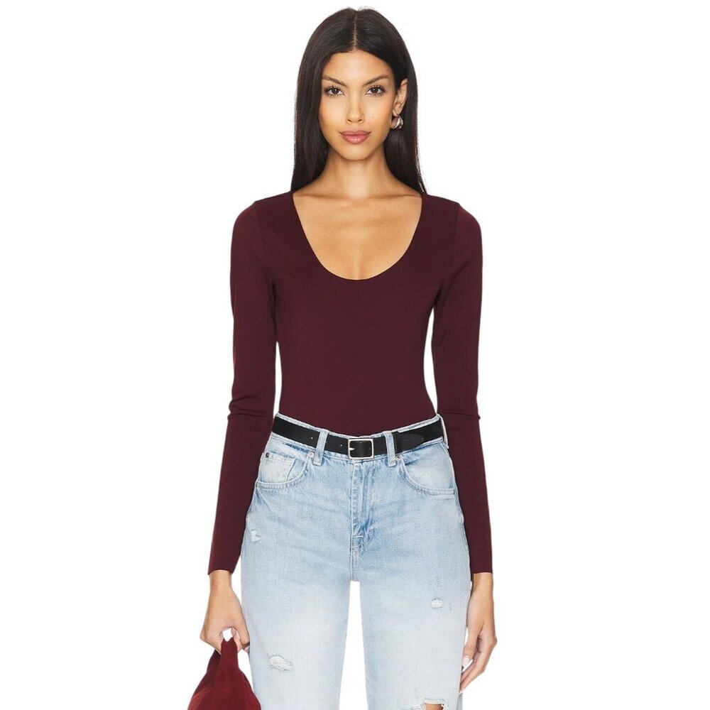 Good American Deep Wine Bodysuit